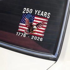 1776 - 2026 America 250 Anniversary Car Window Decal Sticker