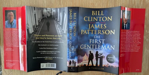 BILL CLINTON JAMES PATTERSON DUAL SIGNED THE FIRST GENTLEMAN 1/1 UK HBDJ NEW - Picture 4 of 5