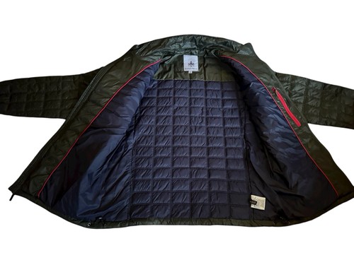 Rainforest Puffer Packable Jacket Men Size Large Forest Green EUC - Picture 4 of 5