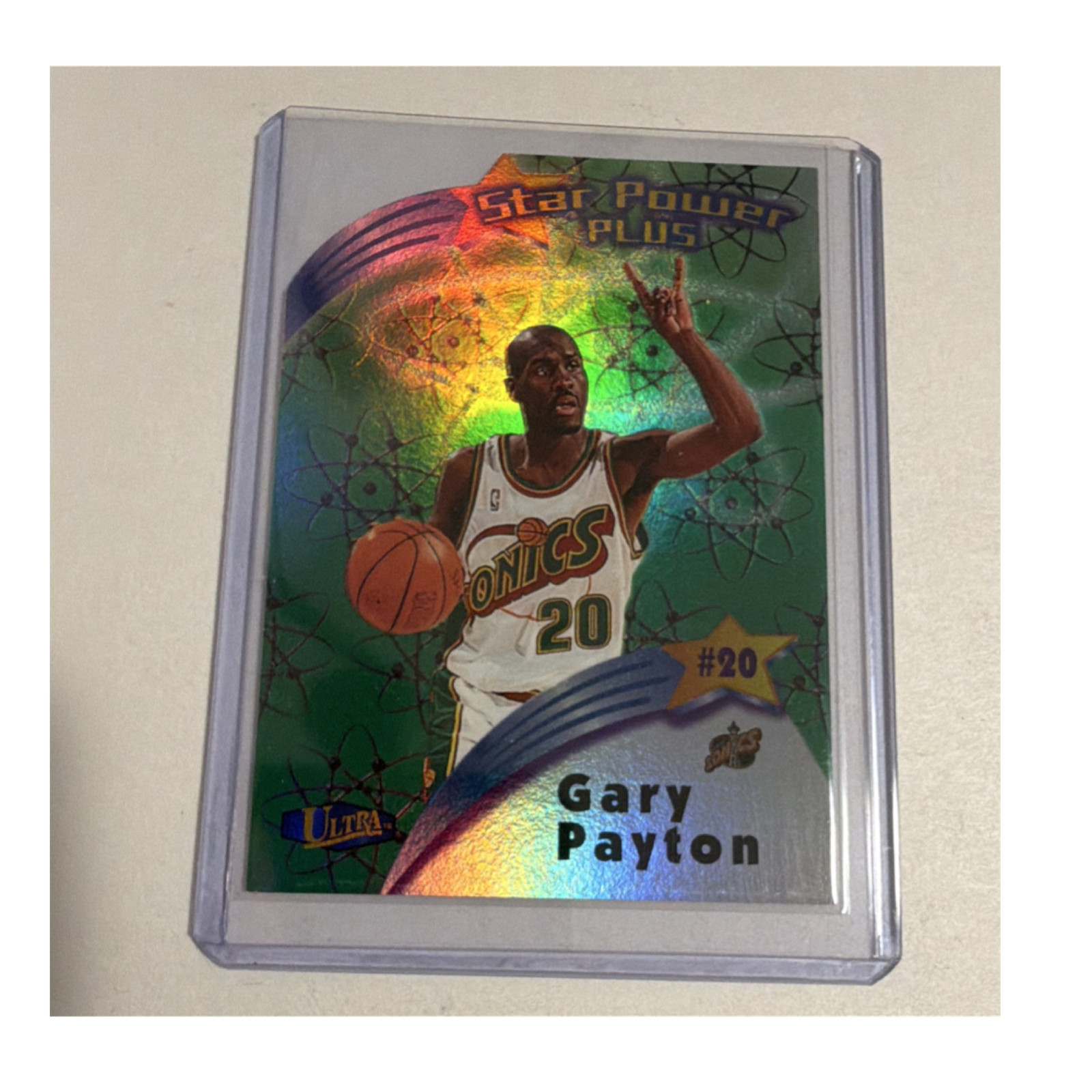Fleer Ultra Star Power Plus Gary Payton #12 SPP Supersonics /20 1997-98
