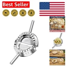 Durable 4-Inch Dumpling Maker -  Mirror-Polished Stainless Steel Design
