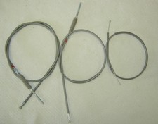 Honda QA50 K0 K1 K2 K3 Gray Cable Set Throttle, Front and Rear Brake Cables