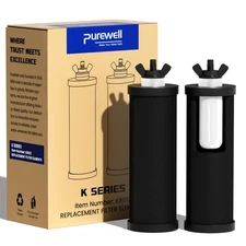Purewell PF-3 Black 3-Stage Composite Purification Elements, Replacement Filt...