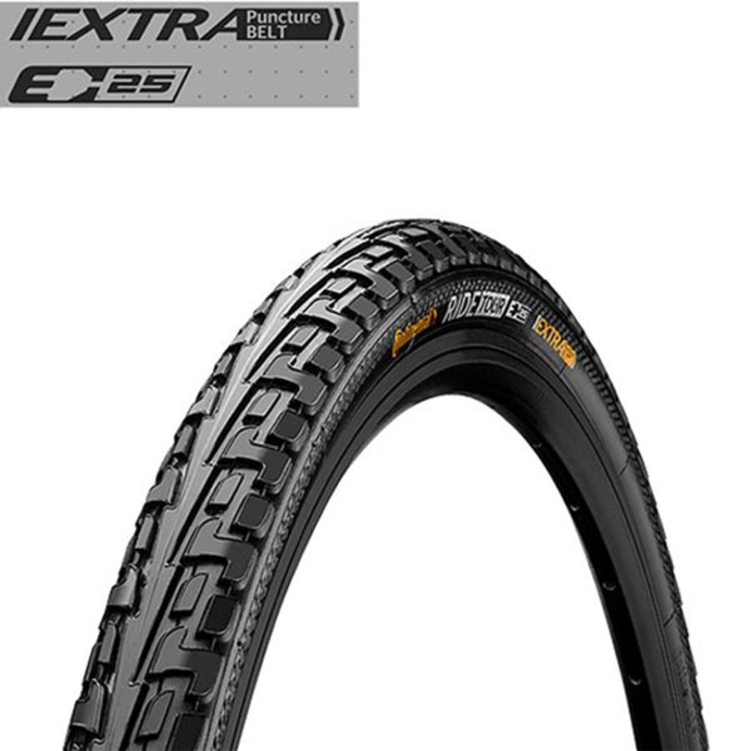Pneu VTC Continental Ride Tour 700x42B noir pour trajet urbain quotidien