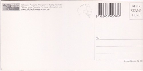Übergroße Postkarte - geteilte Ansicht - Melbourne, Victoria, Australien - Bild 2 von 2