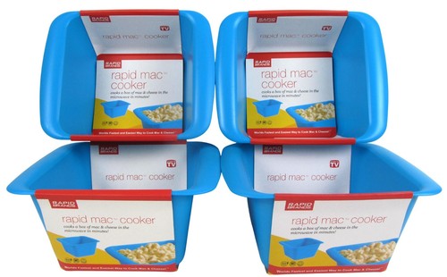 Rapid Mac Kocher 5 Minuten Mikrowelle Makkaroni & Käse 4er Set BRANDNEU - Bild 1 von 8