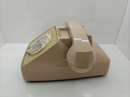 Vintage General Electric GE Obrotowy telefon Telefon Tan Made in USA Rekwizyt - Zdjęcie 2 z 7