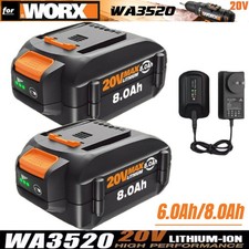For WORX 20V MAX Extend 8.0AH Lithium-Ion Battery WA3525 WA3575 WA3520 1/2pack