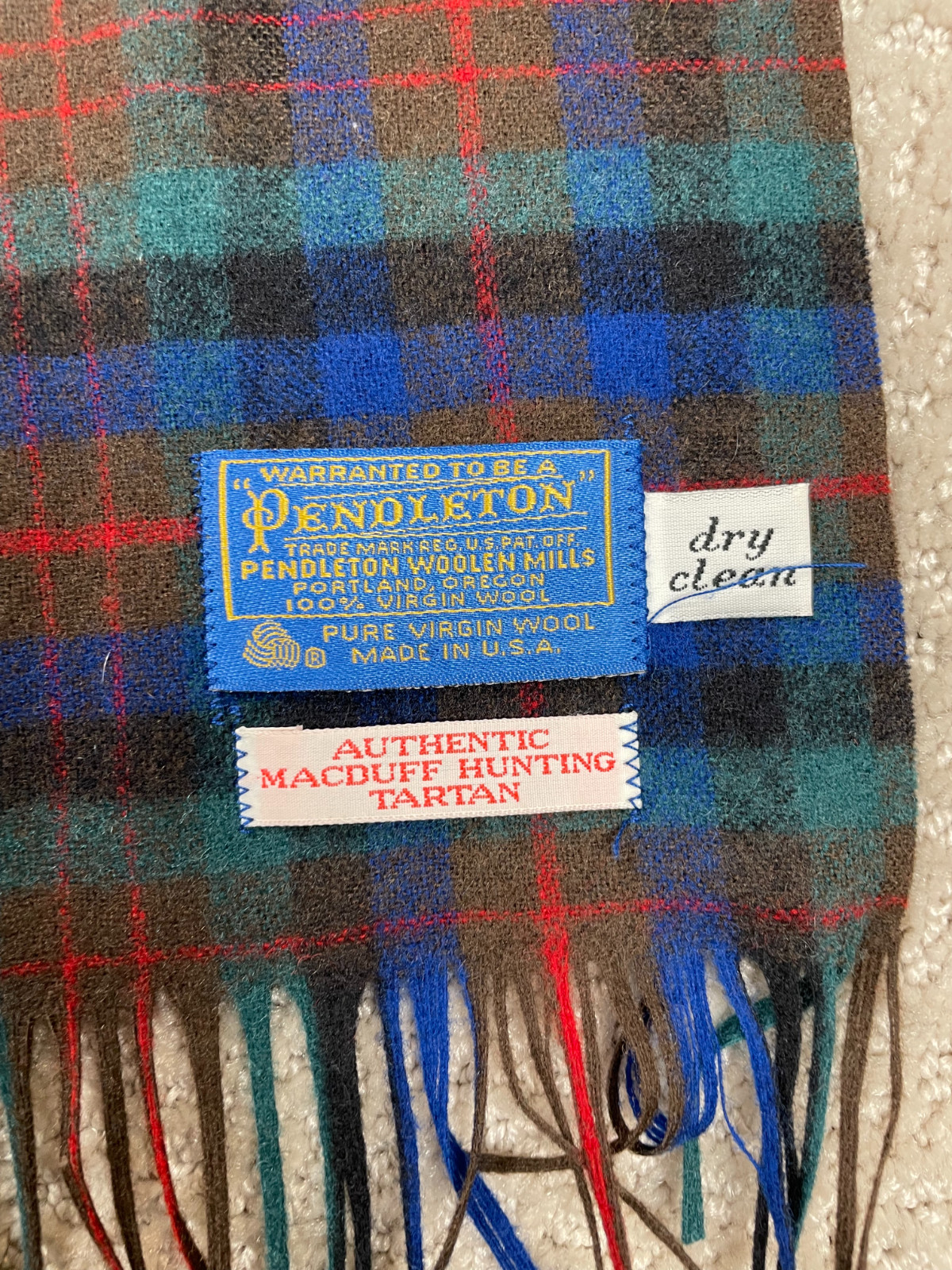 VTG Pendleton Virgin Wool Authentic Macduff Hunti… - image 2