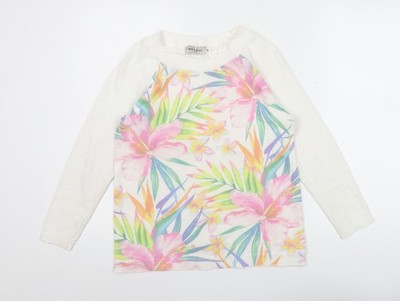 Bassini Damen Pullover Pulli Mehrfarbig Blumen M