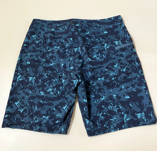 Bañador prAna Fenton Boardshort gris azul para hombre talla 34 entrepierna 9 pulgadas - Imagen 4 de 7