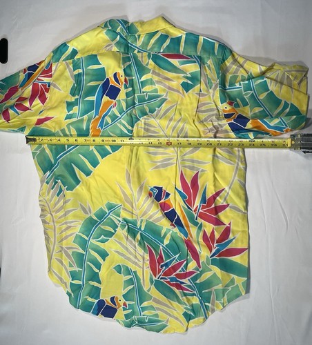 MEXX Hawaiian Style Short Sleeve Tropical Button Down Shirt 38/M - Picture 3 of 3