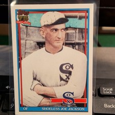 Topps 2026 Series 1 1991 Baseball Shoeless Joe Jackson Rookie T91-27 White Sox