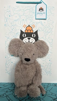 JELLYCAT LONDON BEIGE SCHÜCHTERNE MAUS MEDIUM WEICHES PLÜSCHTIER NICHT MEHR PRODUZIERT 12 ZOLL