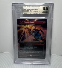 Vivi’s Thunder Magic Lightning Bolt 1871 Foil BGS 9.5 Secret Lair Final Fantasy