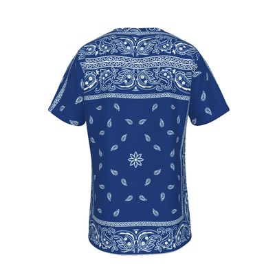 【ANGLAN】Bandana Paint Over Half Tee All-over print bandana – Buffalotown