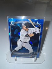 ⚾️BRANDON COMPTON⚾️ 1ST SAPPHIRE 2025 BOWMAN DRAFT CHROME #BDC-64