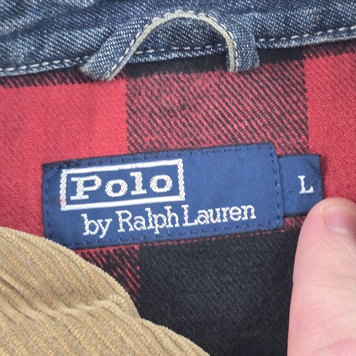 Polo Ralph Lauren Vintage Denim Chore Jacket Blue Men's Large - Picture 6 of 8