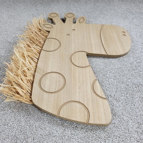 Hobby Lobby Wood Art Craft Giraffe 20” Large Beige Home Decor Animals - Picture 2 of 10