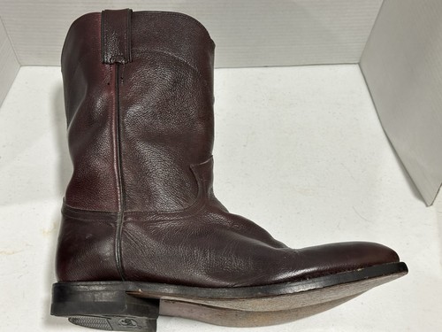 JUSTIN Herren Cowboy Stiefel 12 EE ROPER BURGUNDY - Bild 9 von 19