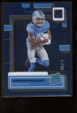 2022 Clearly Donruss Jameson Williams Blue Rated RC /99 #58