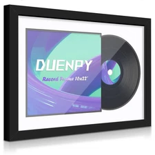 Vinyl Record Display Frame 16x22 Inches Display Record Album and 12.5x12.5 Al...
