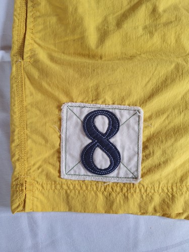 TOMMY HILFIGER Herren Gelb Badehose Innentasche Shorts Abnäher Größe L - Bild 3 von 5