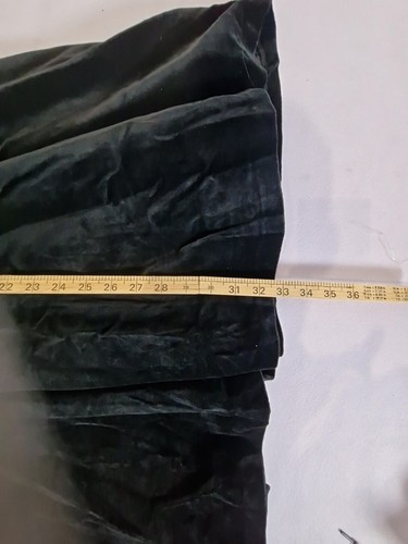 Mini Vestido Vintage Laura Ashley Mujer Terciopelo Negro Línea A Talla UK 14 - Imagen 11 de 12