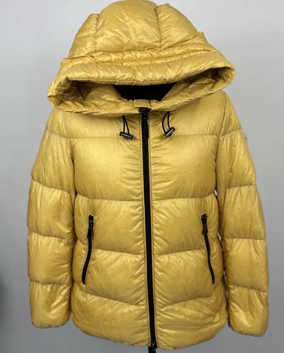 Moncler Seritte Woman’s Jacket Size 0 1 2 S M 19”ptp Coat Authentic Yellow - Picture 3 of 16