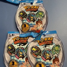 Yo-Kai Watch Series 1 (LOT OF 3 BLIND BAGS) EACH WITH 3-Medals Yokai NEW SEALED