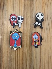 The Nightmare Before Christmas 4 Shoe Charm Lot  think Jibbits or Crocs 