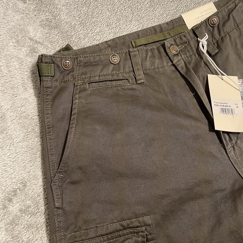 MNML Pants Men's 34x32 Green Vintage Twill Cargo Paratrooper Utility Field NWT - Picture 8 of 10