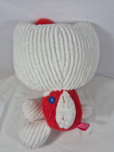 11" Hello Kitty Sanrio plush corduroy Red Romper And Bow 2010 - Picture 2 of 8
