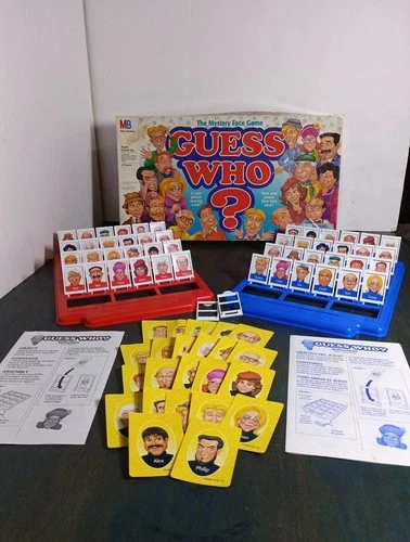 VINTAGE Guess Who COMPLETE Milton Bradley 1996 Classic Board Game 90s Kids