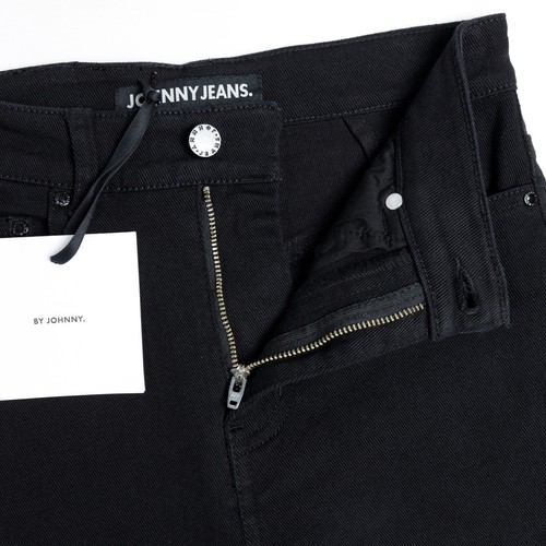 By Johnny Jeans TWST Split Skinny Black Women’s Size 26 Designer Denim - Picture 5 of 11