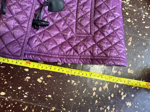 Burberry London Women’s Size 6 Purple Nylon Puffer Coat Toggle Closure Hooded - Picture 12 of 13