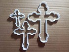 Cross Crucifix Church Shape Cookie Cutter Dough Biscuit Pastry Fondant Sharp
