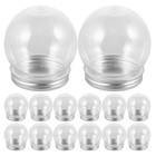 18 Pcs Diy Craft Water Globe Christmas Jar Kunststoff Schneekugel