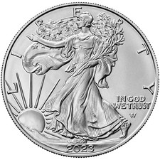 2023 American Silver Eagle 1 oz $1 - BU 78.17 per troy oz