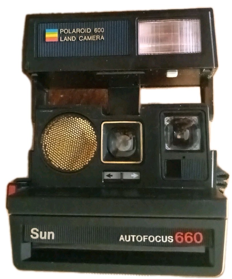 Vintage Polaroid Sun 660 Autofocus Instant Film Camera