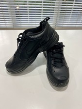 Nike AIR MONARCH IV Men Black 001 Walking Shoe Sneaker WIDE WIDTH 4E
