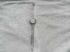 Ancienne montre bracelet Art Déco argent massif Gerka Watch Suisse / quartz