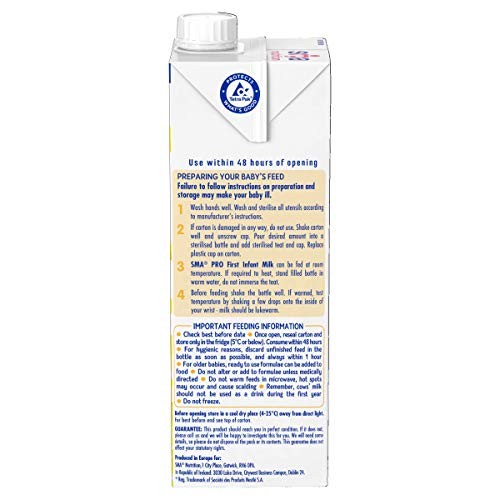 SMA PRO First Infant Baby Milk - From Birth | Ready to Use, Liquid Formula Milk - Picture 3 of 5