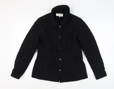 Schwarzer Steppmantel Damen UK-Größe PXS Calvin Klein