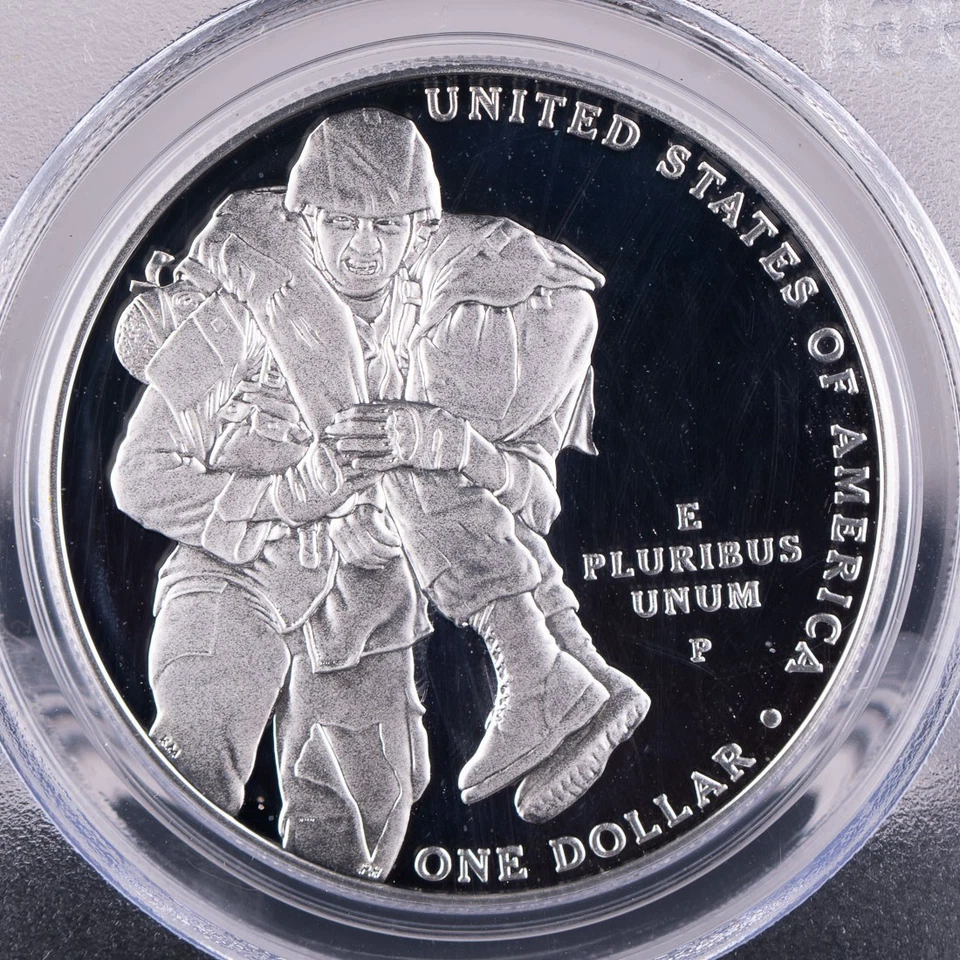 Certified 2011-P Silver $1 PCGS PR69DCAM Medal of Honor - Image 4 of 4