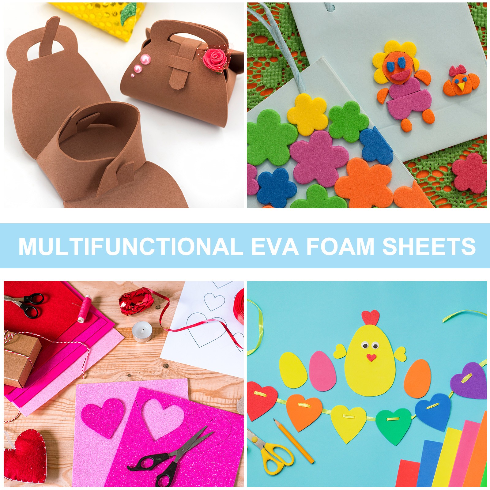 20 Pack EVA Foam Sheets, 12" x 8" 2mm Thick Foam Paper, Skin Color