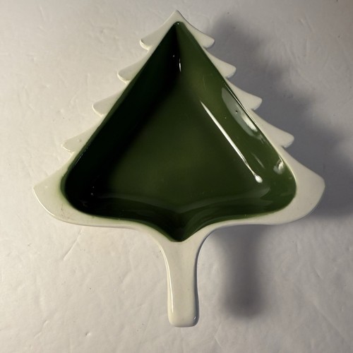 Vintage Holt Howard Weihnachtsbaum Keramik Süßigkeiten Nuss Schale in OVP Japan - Bild 8 von 9