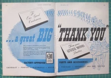 1945 Canadian General Motors GM ad A Big Thank-You to Our Customers