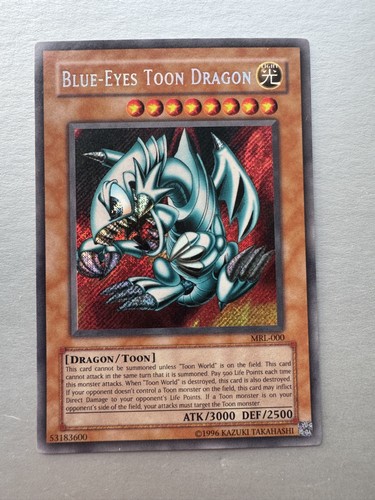 Blue-Eyes Toon Dragon MRL-000 Secret Rare Yugioh Karte