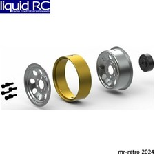 HPI 161163 Cs-8 Steel Beadlock Wheel 1.2in Silver / 4 Pieces for Venture18